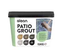 GLEAN Patio Grout | BASALT | 15kg - 20m² Coverage | Jointing Compound | Brush in Patio Grout for Paving Patios & Block Paving | Self Setting All Weather Application | Ready Mixed