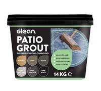 GLEAN Patio Grout | PURE BLACK | 15kg - 20m² Coverage | Jointing Compound | Brush In Patio Grout For Paving Patios & Block Paving | Self Setting All Weather Application | Ready Mixed