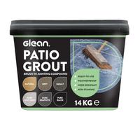 GLEAN Patio Grout | PURE GRAPHITE | 15kg - 20m² Coverage | Jointing Compound | Brush In Patio Grout For Paving Patios & Block Paving | Self Setting All Weather Application | Ready Mixed