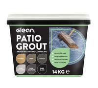 GLEAN Patio Grout | PURE LIGHT GREY | 14kg - 20m² Coverage | Jointing Compound | Brush In Patio Grout For Paving Patios & Block Paving | Self Setting All Weather Application | Ready Mixed