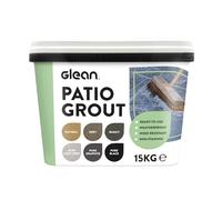 GLEAN Patio Grout | PURE LIGHT GREY | 15kg - 20m² Coverage | Jointing Compound | Brush In Patio Grout For Paving Patios & Block Paving | Self Setting All Weather Application | Ready Mixed