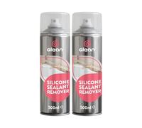 GLEAN Silicone Sealant Remover Spray | 2x500ml | Powerful, Fast Acting Silicone Remover | Easy Application Spray For Removing Bathroom Sealant | Shower Trays, Baths, Sinks, Toilets