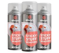 GLEAN Sticky Stuff Remover Gel Spray | 3x400ml | Goo Dissolver | Removes The Goo, Glue, Adhesive Remover, Labels, Chewing Gum | Multi-Surface: Wood, Glass, Metal, Tiles, Fabric, UPVC Cleaner