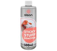 GLEAN Sticky Stuff Remover Liquid | 500ml | STICKY STUFF DISSOLVER | Removes Glue, Adhesives, Sticky Tape, Label Residue, Chewing Gum, Stickers | Multi-Surface: Wood, Glass, Metal, Tiles, Fabric