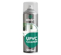 GLEAN UPVC Cleaner & Restorer Aerosol Spray | 500ml | FOIL SAFE | Powerful Solvent Based UPVC Restorer | Ideal for Doors & Window Frames & All Synthetic Materials - Including Woodgrain Effect