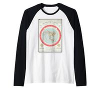 Gleason's New Standard map of The World Globe Raglan Baseball Tee