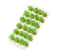 GLEAVI 1 Box Simulated Static Grass Tufts for Miniature Scenery DIY Sand Table Decor Micro Landscape Model Railway War Gaming Realistic Artificial Grass Clusters Easy to Cut and Maintain