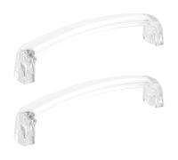 GLEAVI 1 Set Clear Drawer Pulls: Ergonomic Transparent Furniture Drawer Pulls Replacement - Acrylic Wardrobe Door Handles for Kitchen Cabinets