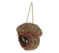 GLEAVI 1 set Decorative Birds Nest Ornament with Fake Bird Egg Realistic Garden Adornment for Outdoor Spaces Lightweight for Cheerful Atmosphere