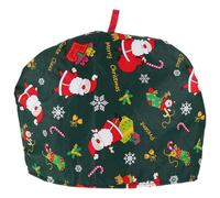 GLEAVI 1 Set Green Christmas Teapot Cosy : Cozy Reusable Kettle Cover Cotton Vintage Floral Teapot Xmas Teapot Protective Cover Teapot Home Decoration Cozy Thermal Cover Christmas Teapot Cozy