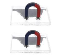 GLEAVI 1 Set Magnetic Iron Filings Box for Science Experiments - Physics Education Tool with Powder Case Demonstrate Magnetic Field and Lines for Classroom Magnet Science Experiments