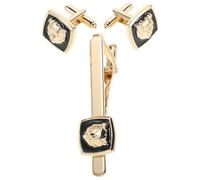 GLEAVI 1 Set Mens Cufflinks and Tie Clip Set - Animal Tie Clip Cufflinks Gift for Men - Suit Accessories for Business Wedding Shirt Collection