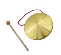 GLEAVI 1 Set Small Hand Copper Gong with Mallet Compact Percussion Instrument for Diameter for Orff Music Education and Performance