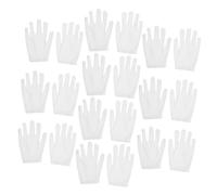 GLEAVI 10 Pairs Soft Cotton Gloves for Jewelry and Jade Stretchable Antisweat Dust-Free White Comfortable for Night Work