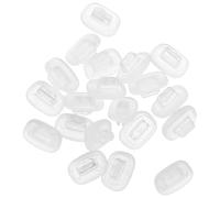 GLEAVI 10 Pairs Soft Silicone Replacement Nose Pads for Glasses, Push-in Spectacle Nose Cushions with Easy Replacement and Soft Cushion for Sports and Travel Eyewear