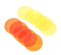 GLEAVI 10 Pcs Warm Light Color Changing Stickers Self-Adhesive Dichroic Film Sheets Light Diffuser Filters for Spotlight Color Correction Stage Theatre Lighting