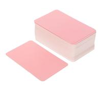 GLEAVI 100 Pieces Pink Multi-Function Blank Message Cards Thickened Small Word Cards for DIY Graffiti Handwriting and Tags for Office and School Use