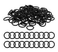GLEAVI 100pcs Black 12mm Rubber O-Rings Guitar Knob Sealing Gasket Rings Anti-Slip Washers for Guitar Pickup Knob Accessories and Musical Instrument Parts