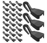 GLEAVI 100pcs Car Mesh Net Hooks Plastic Clips Multifunctional Auto Organizers for Vehicle Luggage Nets, Universal Car Seat Hooks Suitable for Travel and Outdoor Cargo Management