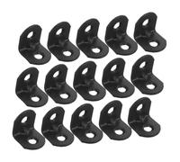 GLEAVI 100pcs Heavy Duty Black Bracket Corner Braces Iron Angle Brackets for Wood Wall Mounted Shelves Reinforce Shelving with High Load Capacity and Easy Installation