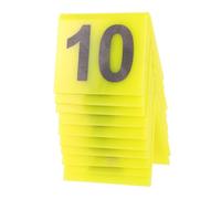 GLEAVI 10Pcs Acrylic Evidence Markers Crime Scene Number Placards Halloween Party Decorations for Adults Detective Game Unique Crime Scene Props