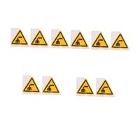 GLEAVI 10pcs Battery Warning Stickers Stickers Watch Your Head Caution Sign Adhesive Decals for Safety