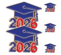 GLEAVI 10pcs Class of 2026 Graduation Lapel Pins Graduation Cap and Book Brooch Set Decorative Season Badge Accessories for Jackets, Backpacks, and Sashes