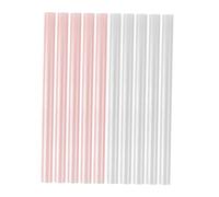 GLEAVI 10Pcs Colored Hot Glue Sticks Bulk Strong Adhesive for Crafts Card Making Home Decor DIY Projects Pearl White