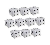 GLEAVI 10Pcs Dice Foil Balloons Party Decorations Game Props for Birthday Christmas Theme Events