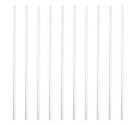 GLEAVI 10pcs Glass Stirring Rods with Rounded Ends for Indicator Blending and Titration, Borosilicate Glass with Pour Guide Design for Efficient Liquid Transfer in Laboratory Use
