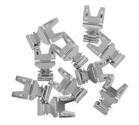 GLEAVI 10pcs Metal Display Clips for Shelves Signs, Silver Iron Label Holder with Universal Compatibility and Wear Resistance, for Organizing and Store Branding