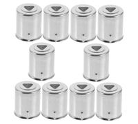 GLEAVI 10pcs Microwave Magnetron Caps Replacement Iron Universal Microwave Oven Part Silver Geometric Pattern Stable Signal Transmission Suitable for Home and Professional Use