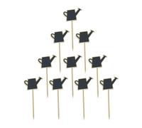 GLEAVI 10pcs Mini Blackboards Chalkboard Picks for Potted Plants Gardening Signage Multi-Functional Wood Inserts Black 8 * 17.4 * 0.6cm Home Decoration