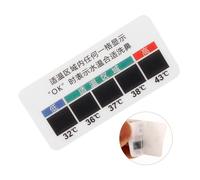 GLEAVI 10Pcs Nasal Rinsing Bottle Temperature Strips for Saline Solution Measurement LCD Temperature Test Stickers for Nose Solution for Nasal Irrigation