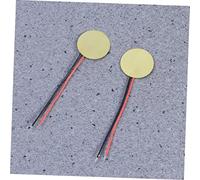 GLEAVI 10PCS Piezoelectric Diaphragm Elements with Leadwires Copper Sheet Ceramic Chips for Acoustic Instrument Pickups Guitar Accessories Low Voltage