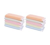 GLEAVI 10pcs Pinkredible Cleaning with Powerful Scrubbing Surface, Gentle on Hands, Assorted Colour Sponge Scrubber for Kitchen and Other Surfaces Within The Home Random Color