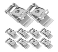 GLEAVI 10Pcs Spring Clips for Recessed Downlight Panel Lamps, High Hardness 2-Hole Retaining Clamps, Fixed Mounting Brackets for Ceiling Light Accessories