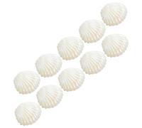 GLEAVI 10pcs Wedding Favor Boxes: Tropical Sea Shell Candy Holders - Plastic Iridescent Jewelry Containers Case for Beach Bridal Showers Birthday