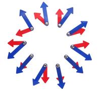 GLEAVI 10Sets Plastic Clock Hands Rotatable Telling Props for Education Safe DIY Materials for Scrapbooking and Learning Concepts