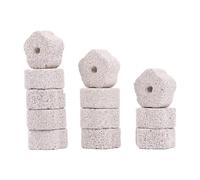 GLEAVI 12 Pieces Volcanic Rock Chew for Hamster Rabbit Guinea Pig, 4x2cm Mineral Calcium Teeth Stones for Small Pets Dental Care