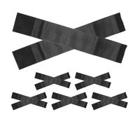 GLEAVI 12pcs Black Elastic Funeral Armbands 5x30cm Hook and Loop, Memorial Mourning Bands for Football Soccer Captain, Team Sport Condolence Accessories for Respectful Tribute