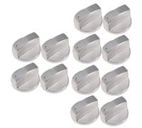 GLEAVI 12pcs Gas Stove Knob Rotary Burner Control Metal Replacement for Kitchen Stove