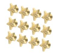 GLEAVI 12pcs Gold Five-pointed Star Tire Valve Stem Caps Plastic Auto Valve Covers with Reliable Seal Fit for Cars Easy Installation Automotive Accessories