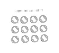 GLEAVI 12Pcs Multi Functional Portable Iron Bottle Lid Openers with Screws Silver Jar and Beer Cap Removers for Home Bar Kitchen Restaurant Use