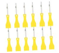 GLEAVI 12pcs Plastic Blade Chain Lottery Ticket Scrapers Multi-Function Scratchers Tool Scratch Off Scratcher for Cards