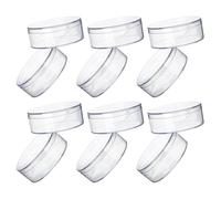 GLEAVI 12pcs round Candy Containers with Lid 8x3cm Small Organizer Boxes for Party Favors Wedding Storage and Jewelry Beads Craft Supplies