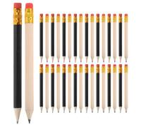 GLEAVI 144pcs Mini Golf Pencils with Eraser Bulk Wood Half Size School Writing Pencils for Classrooms Office Supplies with Uniform Colour and Sturdy Design