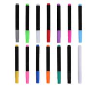 GLEAVI 14pcs Neon Erasable Markers for LED Light Board Wipeable Chalk Markers Fine Tip Compatible Glass Whiteboard and Chalkboard Pens for Fluorescent Drawing