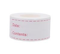GLEAVI 150pcs Food Storage Date Content Label Stickers for Kitchen and Freezer, Removable Fridge Reminder Labels, Sticky Food Date Tags for Pantry Organization and Meal Prep