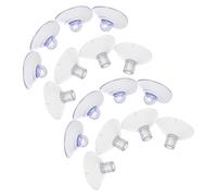 GLEAVI 16PCS Cat Window Perch Suction Cups PVC Round Cross-Hole Vacuum Glass Suction Cup Replacements 85mm Strong Hold for Kitten Hammock Bed